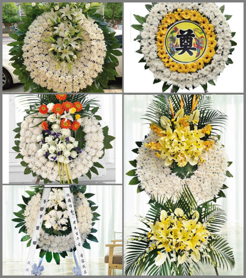 安徽六安市霍山县磨子潭镇堆谷山村花圈速递